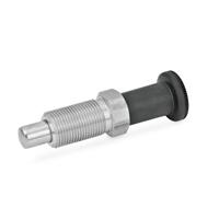 GN 817.2 Stainless Steel Indexing Plunger with Long Knob Plastic with & without Rest Position